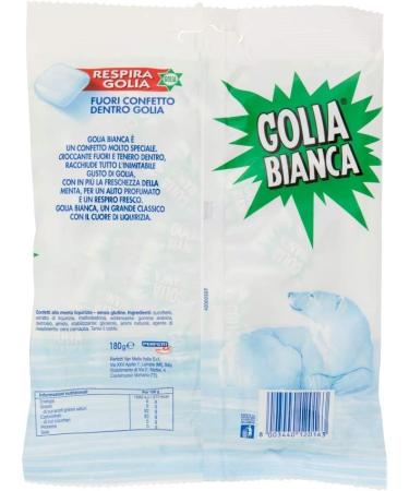  Italian Gourmet E.R. Golia Bianca Mint and Liquorice Hard Candy 180g + Italian Gourmet Pulp 400g - Buy Online on GoSupps.com