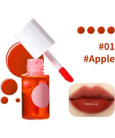Mini Lip Stain Waterproof Lip Tint 3 in 1 Lip and Cheek Tint Mini Liquid Lipstick Moisturizing and Hydrating for Cheeks and Eyes (Apple 7.1ml) - Buy Online on GoSupps.com
