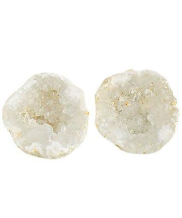 Pair of Agate Quartz Geode Natural Reiki Rock Used for Clarity and Purpose Crystal Cluster Gemstone Specimen for Ornaments D cor Artwork Gifts 100-200g Gift Reiki Crystal Stone (Size : 200-260g)