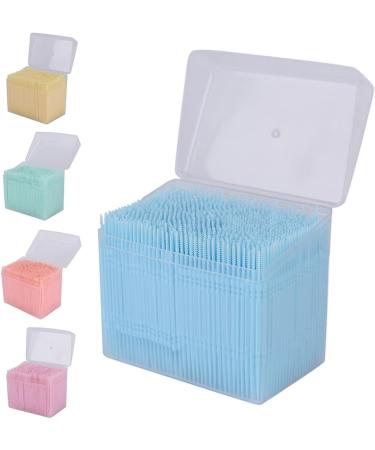1100pcs Double-Head Soft Plastic Toothpicks - Oral Care Interdental Brushes for Effective Teeth Cleaning - Buy Online on GoSupps.com
