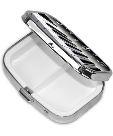Buy Cute Piano Music Symbol 2 Compartment Pill Case | Small Travel Pill Organizer for Purse & Gifts - Buy Online on GoSupps.com
