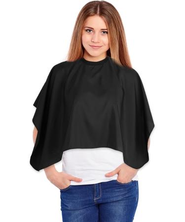 Waterproof Hair Dye Cape | Short Barber Cape for Salon & Home Use | Hair Cutting & Makeup Apron for Color Bleach & Shampoo - Buy Online on GoSupps.com