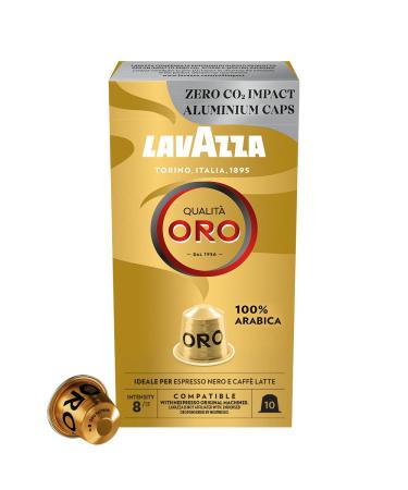 Lavazza Qualit Oro Arabica beans with a fruity-floral taste 10 capsules Nespresso compatible Qualit Oro 10 pieces (1 pack) - Buy Online on GoSupps.com