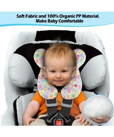 KAKIBLIN Baby Travel Pillow - Flower Design | Neck and Head Support for Car Seat and Pushchair - Buy Online on GoSupps.com