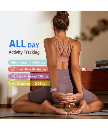 FITVII Fitness Tracker Smart Watch | Blood Pressure, Heart Rate, Blood Oxygen Monitor | Sleep & Activity Tracker | IP68 Waterproof | Orchid Purple - Buy Online on GoSupps.com