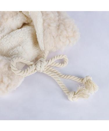 Cute Plush Faux Fur Animal Critter Hat for Women and Girls - Beige - Buy Online on GoSupps.com