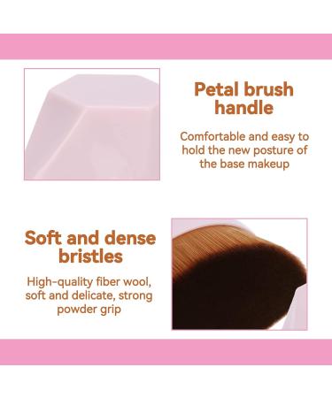 Pack of 3 Foundation Brushes Set with Storage Box | Blusher & Powder Brushes for Cream Concealer & Blusher - Perfect Makeup Tools - Buy Online on GoSupps.com