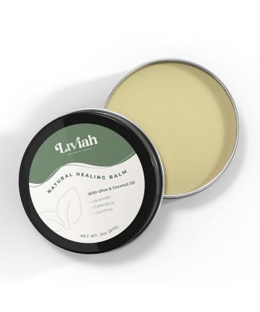 Liviah Natural Healing Cream - Organic Dry Skin Relief (2 oz) - Buy Online on GoSupps.com