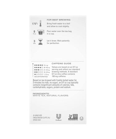 Tazo White Tea Apricot Vanilla Creme - 40 Tea Bags (20 Bags per Pack) - Buy Online on GoSupps.com