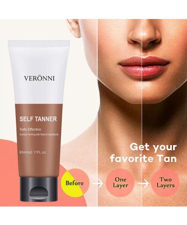 Fowod Self Tanners - Non-Toxic Gradual Tan Lotion for Body and Face (2.11 FL Oz) - Golden Glow, Buildable Formula - 1 Pack - Buy Online on GoSupps.com