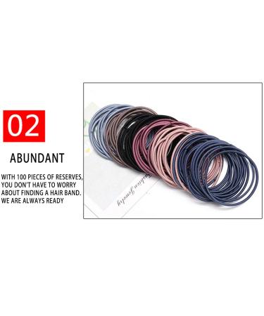 ChuckSss 100pcs Multicolor Elastic Hair Bands for Thick Curly Hair - Best for Heavy Hair International Shipping - Buy Online on GoSupps.com
