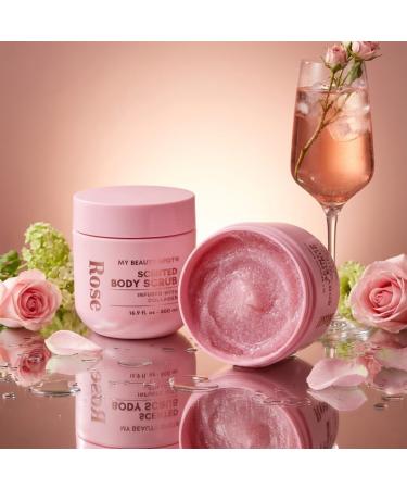 My Beauty Spot Scented Body Scrub for Women - Rose Scented Body Scrub Natural Exfoliating Body Scrub Skin Exfoliator Infused with Collagen Romoves Dead Skin From Body - Large 500 ml. 16.9 fl oz. - Buy Online on GoSupps.com