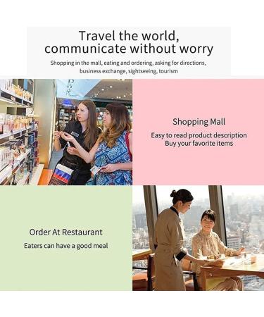 Language Translator Device Translator Device Intel Instant Offline Support 45 Languages Real-time Electronic Voice Translator for Learning Shopping Travel Business Hello (Blue) Vision - Buy Online on GoSupps.com