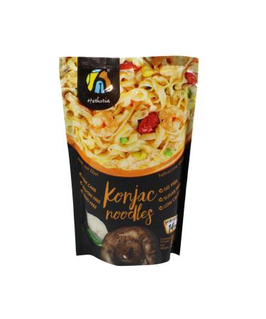 Hethstia Konjac Noodle with Oat Fiber Keto Fettuccine Shirataki Noodle Low Calorie Low-Carb Konjac Pasta Gluten Free Vegan Low Calorie Sugar Free Paleo-Friendly (9-Pack Oat Flavor 9.52 oz)