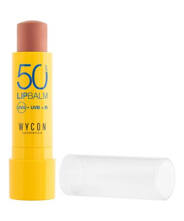 WYCON Cosmetics LIP BALM 50 SPF - Sunscreen lip balm with vitamin E and shea butter neutral color COLORED