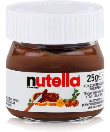 Ferrero Nutella Small Mini Design Glass Set of 16 25 g Bread Spread Nutsnugat Cream Chocolate Spread - Buy Online on GoSupps.com
