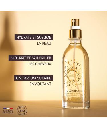 Melvita L'Or Bio Body Set Multi-Purpose Dry Oil + Scrunchie Hydrates and Sublimates the Skin Certified Organic Vegan 100% Natural Ideal Gift for Her 100 ml - Buy Online on GoSupps.com