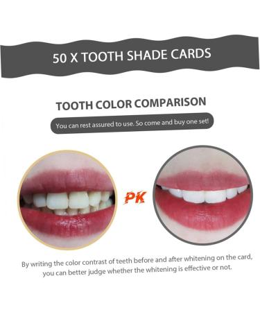 Healvian Tooth Coloring Cards - 60 STK Tooth Color Guide for Whitening & Care | International Shipping Available - Buy Online on GoSupps.com