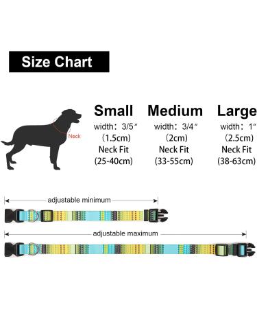 Suredoo Adjustable Dog Collar - Soft Nylon for Small & Medium Dogs (M) - Comfort Fit Yellow - 33-55 cm Neck 2 cm Width - Buy Online on GoSupps.com