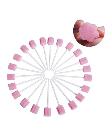 Disposable Unflavored Oral Mouth Cleaning Care Sponge Swabs 50 Count - Pink - Buy Online on GoSupps.com