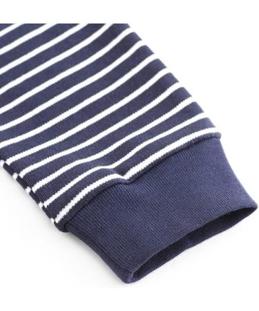 Chamie Newborn Baby 9-12 Months Navy Blue 2 Clothing Set - 5 Pcs Bodysuits, 4 Pcs Pants | Unisex Cotton Outfits for Boys and Girls 0-12M - Buy Online on GoSupps.com