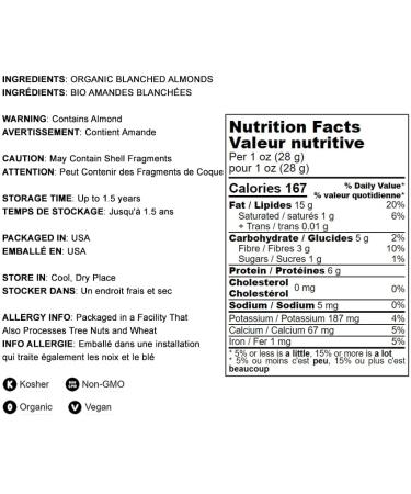 Organic Almond Flour 2lb - Blanched, Extra Fine, Non-GMO, Low Carb, Culinary Grade, Kosher - Keto, Paleo, Vegan Super Powder - Buy Online on GoSupps.com