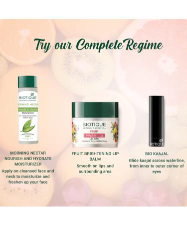 Biotique Bio Fruit Lip Balm 12g - Hydrating Lip Care for Soft, Smooth Lips - Buy Online on GoSupps.com