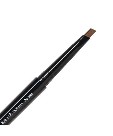Eye Embrace The Spice: Auburn Brown Eyebrow Pencil – Waterproof, Double-Ended Automatic Angled Tip & Spoolie Brush, Cruelty-Free