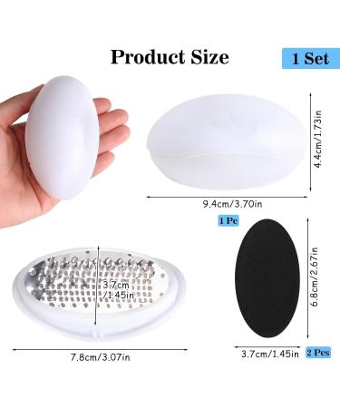 Egg Shape Foot Grinder Manual Callus Remover for Soft Velvety Feet Durable Pedicure Tool Ideal for Dead Skin Removal Eco-Friendly Foot Care Solution for Home Spa and Salon Use Portable and Safe - Buy Online on GoSupps.com