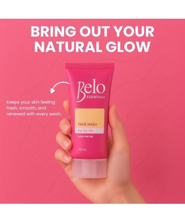 Belo Essentials Pore Refining Oil Control Gentle Foaming Facial Cleanser Gel Formula Daily Skincare Wash - 100 ml Single Bottle - Buy Online on GoSupps.com
