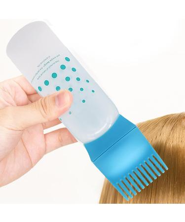 NEECS Scalp Oil Applicator Oil Applicator for Hair Dye Hair Dye Brush Bottle Lightweight Oil Bottle Applicator Brush for Hair Dyeing Scalp Blue - Buy Online on GoSupps.com