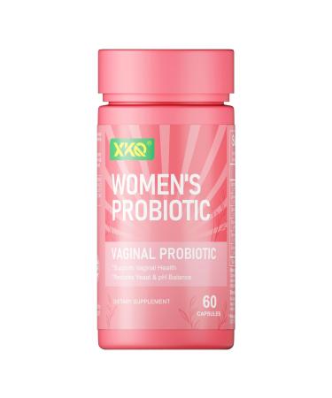 XKQ Vaginal Probiotic for Women with Prebiotics & Lactobacillus Supports Vaginal pH Balance Healthy Flora & Gut Health Vaginal Probiotics for Daily Feminine Wellness 60 Capsules