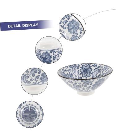 Cabilock Blue and White Porcelain Teacup Hand Painted Tea Cups Ceramic Cups Ceramic Bowl Loose Leaves Vintage Blue 8.5x8.5cm - Buy Online on GoSupps.com