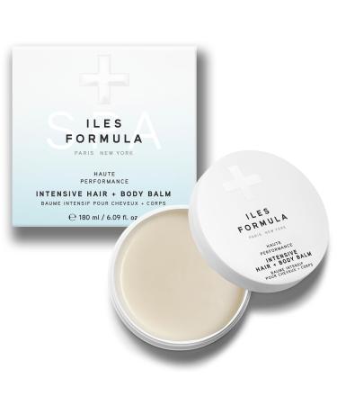 ILES FORMULA Intensive Hair + Body Balm: A versatile rich balm & a leave-in treatment Improves Skin Elasticity and Cell Renewal pH Balanced Balm - (50ml) Bergamot Scent