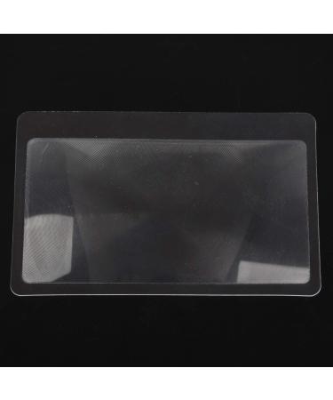 Plauauyt 3 X Magnifier Magnification Magnifying Fresnel Pocket Credit Card Size Transparent Magnifying Glass - Buy Online on GoSupps.com