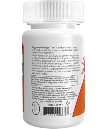 Now Foods High Potency Vitamin D-3 10,000 IU 240 Softgels (2 Pack) | 120 Count per Bottle | Vitamin D Supplement for Bone Health and Immune Support - Buy Online on GoSupps.com