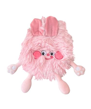 Heat bottle with reference plush warm stitch for the neck of the neck foot warmer Hot compress and cold therapies of sweet warm stitching made of rubber to relieve cramps back and neck pink