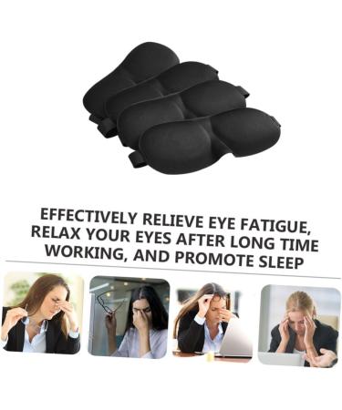 3D Eye Patch Set - 5pcs Cotton Night Time Sleep Masks for Travel, Stereo Goggles Design for Comfortable Sleep - Buy Online on GoSupps.com