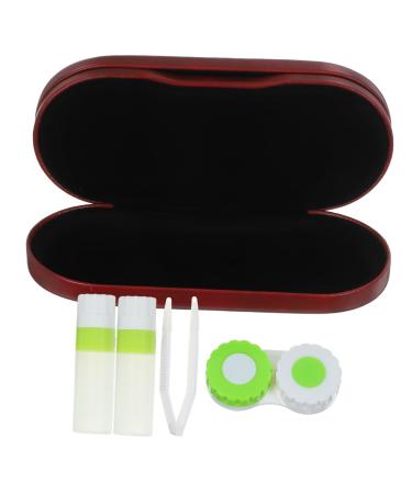Healeved 1 set of case for sports glasses travel contact lenses etui travel accessories contact lens container for the outdoor area glasses case hard shell precision bracket applicator travel puu