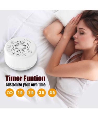 Easysleep White Noise Machine with 25 Soothing Sounds, Night Lights, Memory Function - 32 Levels of Volume, 5 Sleep Timer - AC/USB Powered for Relaxation - Buy Online on GoSupps.com
