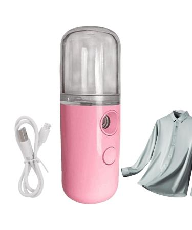 Face Steamer for Home Facial | Traveling Small Cordless Face Humidifier Rechargeable Face Steamer for Home Bedroom Bathroom Traveling Dorm Pink