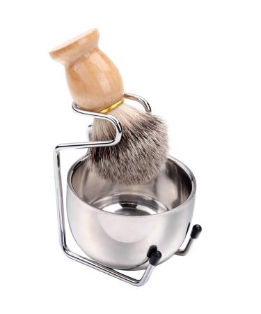 1 razor tool container for shaving soap shaving rack shaving bowl and stand shaving brushes men's man's care set for manscaping shaving brush holder man bear bamboo 3 pack