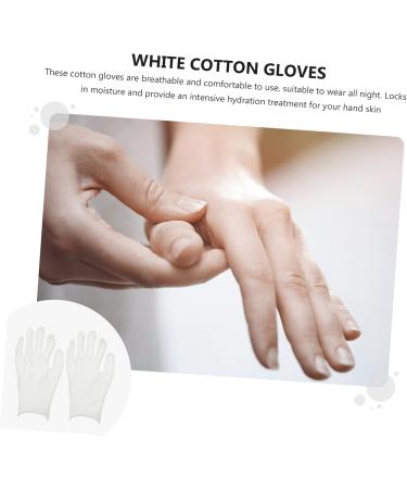 minkissy 15 Pairs Overnight Moisture Gloves White Cotton Gloves for Dry Hands Gloves Jewelry Inspection Gloves Slugging Stretchable Cloth Gloves Driving Accessories Running Man - Buy Online on GoSupps.com