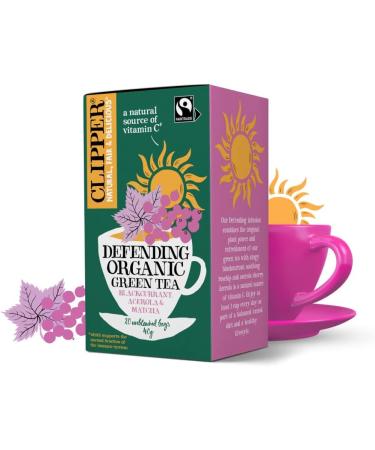 Clipper Organic Fair Trade Defending Green Tea 20 Bags (Pack of 4) - Buy Online on GoSupps.com