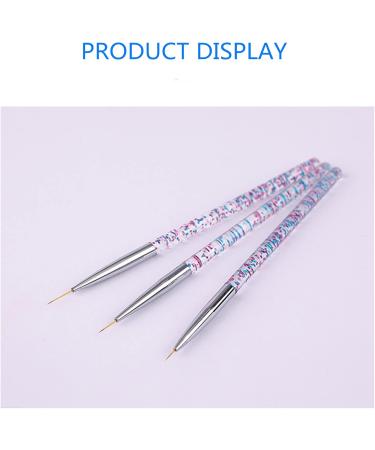 YUNYUN 3-Piece Nail Pen Set Nail Gel Polishing Painting Nail Decoration Painting Pen - Buy Online on GoSupps.com