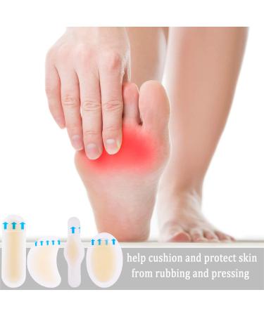20Pcs Waterproof Blister Gel Guard Bandages for Fingers, Toes, Forefoot & Heel - Buy Online on GoSupps.com