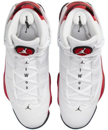 Jordan Men's 6 Rings Basketball Shoes 322992-012 - White/Black/University Red - Size 10 - Buy Online on GoSupps.com