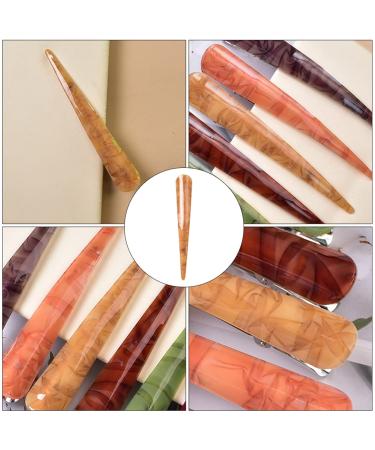 Lurrose Gold Acrylic Duck Beak Hair Clips - Long Side Insertion Salon Style - Buy Online on GoSupps.com