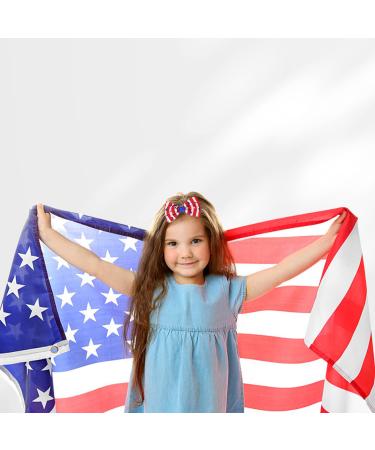 Sorkwo 21 Pcs American Flag Hair Bow Patriotic Independence Day Ribbon Hair Clips - Handmade Grosgrain Alligator Clip Accessories - Buy Online on GoSupps.com