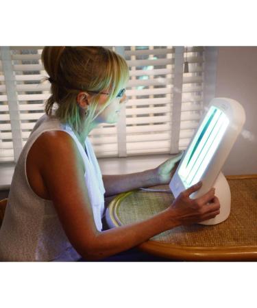 Desktop Home Tanning Lamp to Treat Facial Neck and Chest Acne with this Compact Desktop Sunbed - Buy Online on GoSupps.com